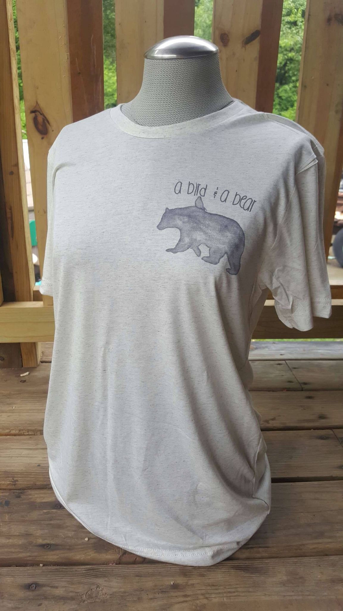 A Bird & A Bear L Oatmeal Crew Neck