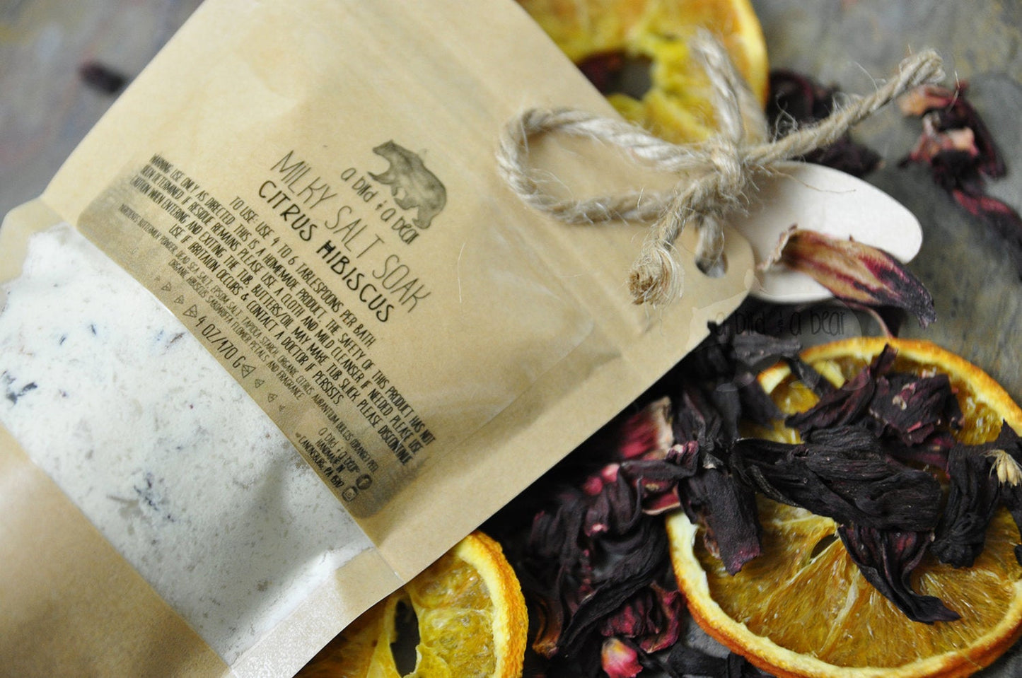 Citrus Hibiscus Milky Salt Soak